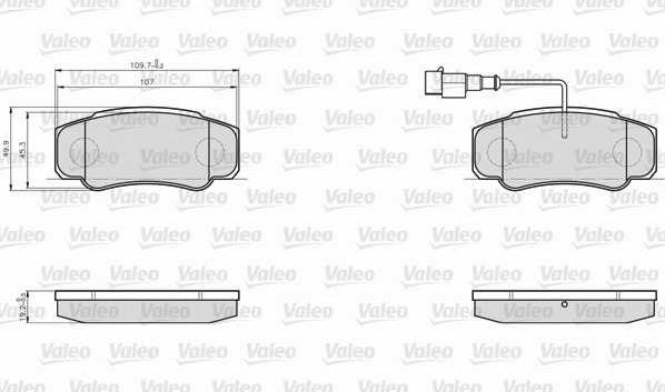 Valeo 873921 - Komplet Pločica, disk-kočnica www.molydon.hr