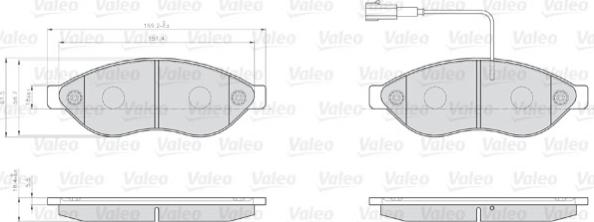 Valeo 873468 - Komplet Pločica, disk-kočnica www.molydon.hr