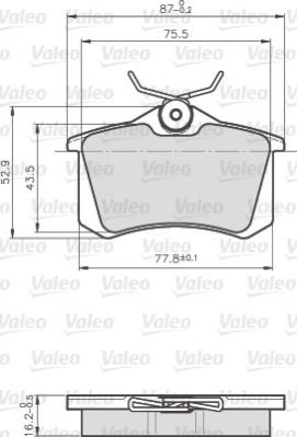 Valeo 872960 - Komplet Pločica, disk-kočnica www.molydon.hr