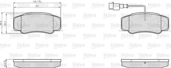 Valeo 872921 - Komplet Pločica, disk-kočnica www.molydon.hr