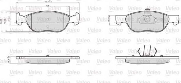 Valeo 872576 - Komplet Pločica, disk-kočnica www.molydon.hr