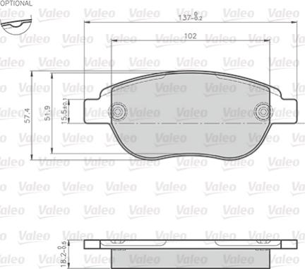 Valeo 872600 - Komplet Pločica, disk-kočnica www.molydon.hr