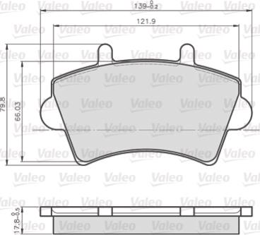 Valeo 872613 - Komplet Pločica, disk-kočnica www.molydon.hr