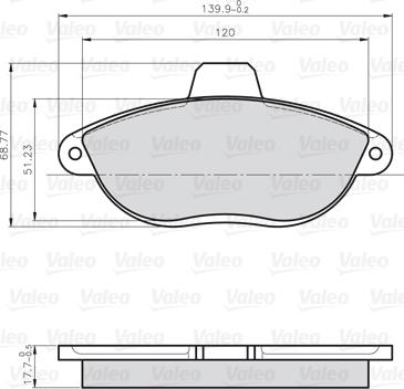 Valeo 872042 - Komplet Pločica, disk-kočnica www.molydon.hr