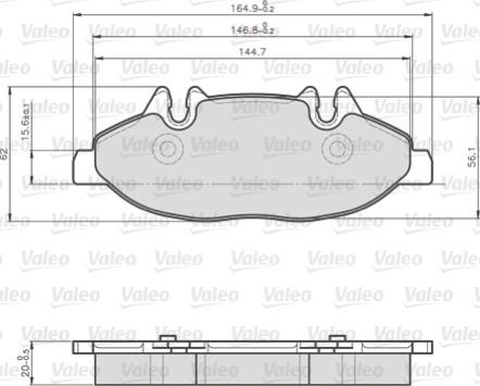 Valeo 872007 - Komplet Pločica, disk-kočnica www.molydon.hr