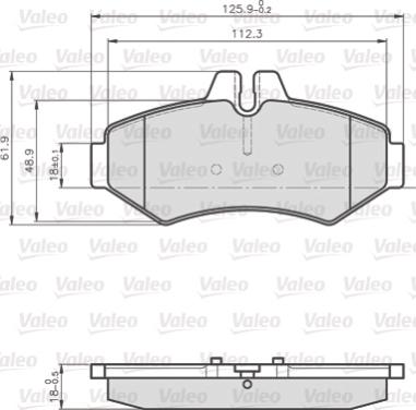 Valeo 872021 - Komplet Pločica, disk-kočnica www.molydon.hr