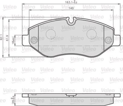 Valeo 872192 - Komplet Pločica, disk-kočnica www.molydon.hr