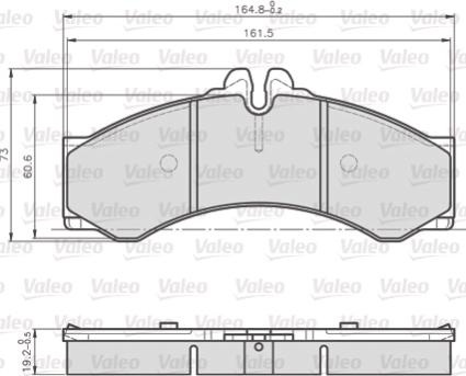 Valeo 872153 - Komplet Pločica, disk-kočnica www.molydon.hr