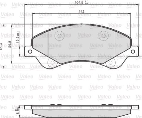 Valeo 872818 - Komplet Pločica, disk-kočnica www.molydon.hr