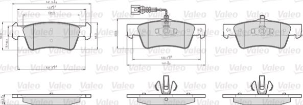 Valeo 872367 - Komplet Pločica, disk-kočnica www.molydon.hr