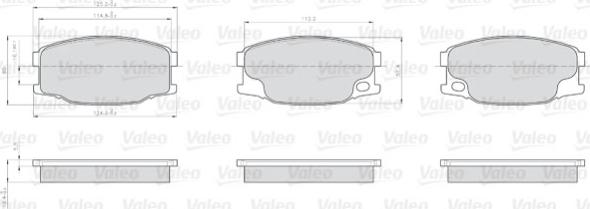 Valeo 872242 - Komplet Pločica, disk-kočnica www.molydon.hr