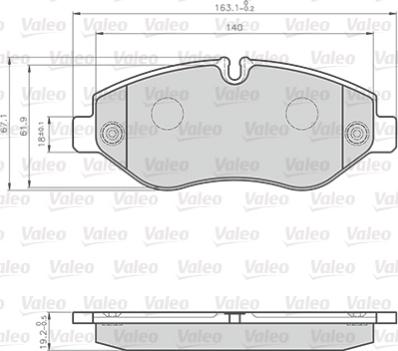 Valeo 872229 - Komplet Pločica, disk-kočnica www.molydon.hr