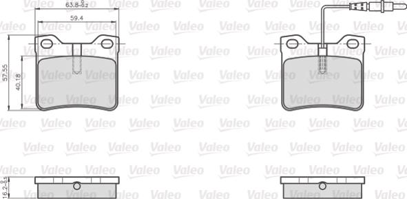 Valeo 872279 - Komplet Pločica, disk-kočnica www.molydon.hr