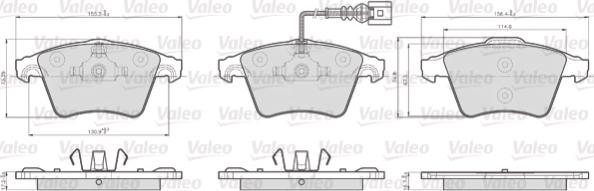 Valeo 872746 - Komplet Pločica, disk-kočnica www.molydon.hr