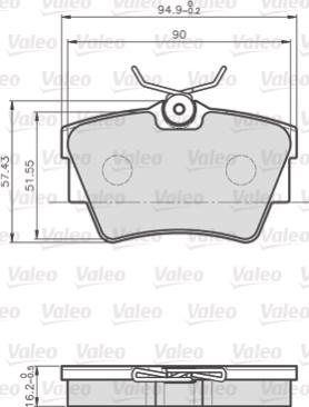 Valeo 872748 - Komplet Pločica, disk-kočnica www.molydon.hr