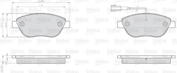 Valeo 872708 - Komplet Pločica, disk-kočnica www.molydon.hr