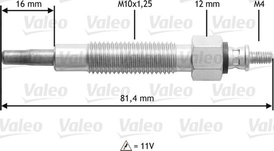 Valeo 345 186 - Grijač za paljenje www.molydon.hr