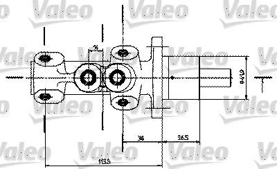 Valeo 350725 - Glavni kočioni cilindar www.molydon.hr