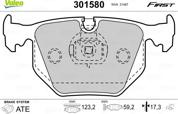 Valeo 301580 - Komplet Pločica, disk-kočnica www.molydon.hr