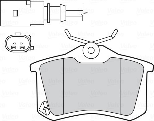 Valeo 301681 - Komplet Pločica, disk-kočnica www.molydon.hr