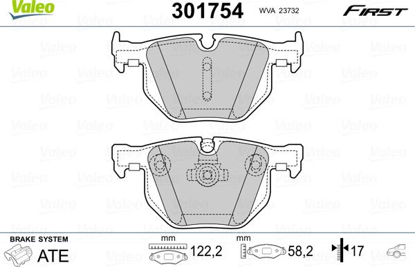 Valeo 301754 - Komplet Pločica, disk-kočnica www.molydon.hr