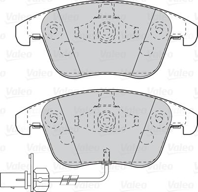 Valeo 302098 - Komplet Pločica, disk-kočnica www.molydon.hr