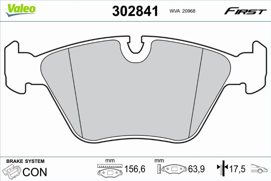 Valeo 302841 - Komplet Pločica, disk-kočnica www.molydon.hr