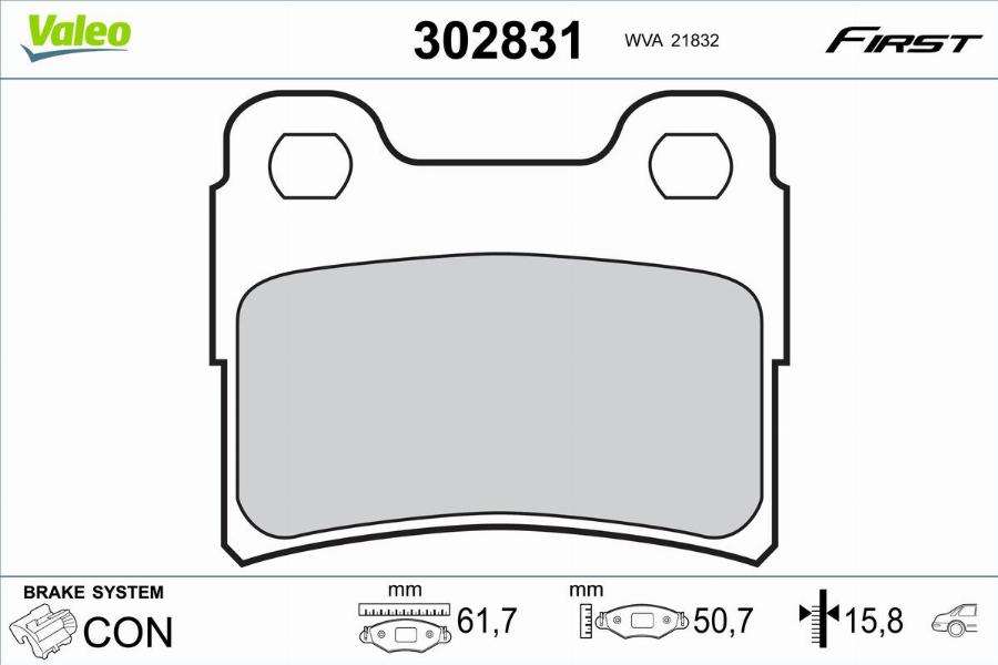 Valeo 302831 - Komplet Pločica, disk-kočnica www.molydon.hr