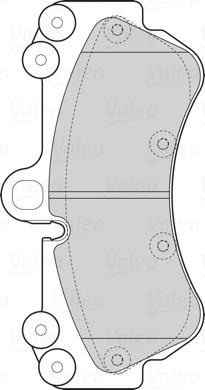 Valeo 302287 - Komplet Pločica, disk-kočnica www.molydon.hr