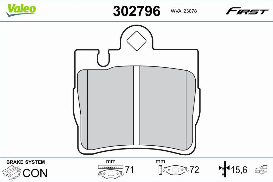 Valeo 302796 - Komplet Pločica, disk-kočnica www.molydon.hr