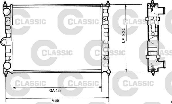 Valeo 316703 - Hladnjak, hladjenje motora www.molydon.hr