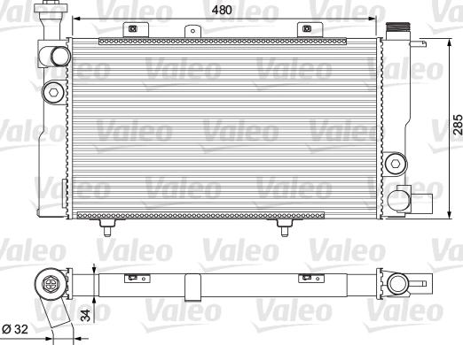 Valeo 310892 - Hladnjak, hladjenje motora www.molydon.hr