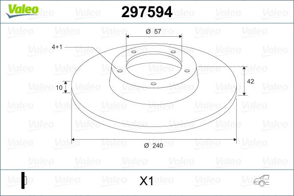 Valeo 297594 - Kočioni disk www.molydon.hr