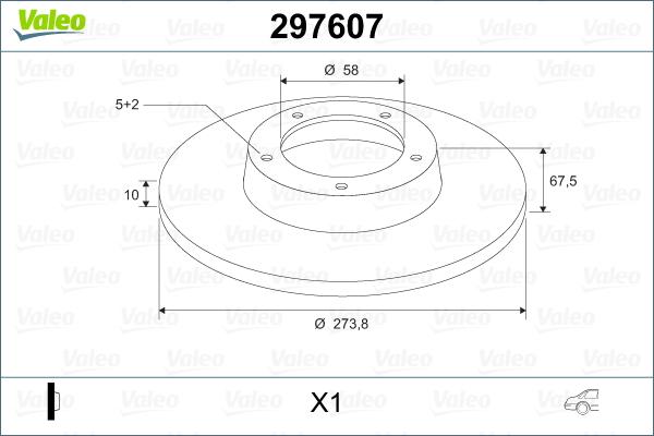 Valeo 297607 - Kočioni disk www.molydon.hr