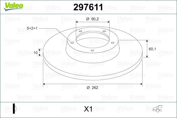 Valeo 297611 - Kočioni disk www.molydon.hr