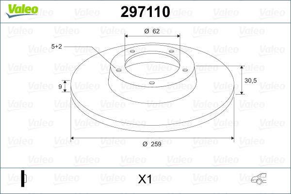 Valeo 297110 - Kočioni disk www.molydon.hr