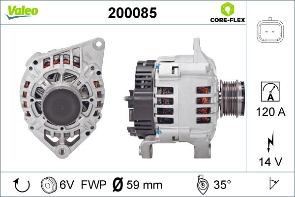 Valeo 200085 - Alternator www.molydon.hr