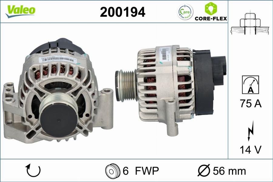 Valeo 200194 - Alternator www.molydon.hr