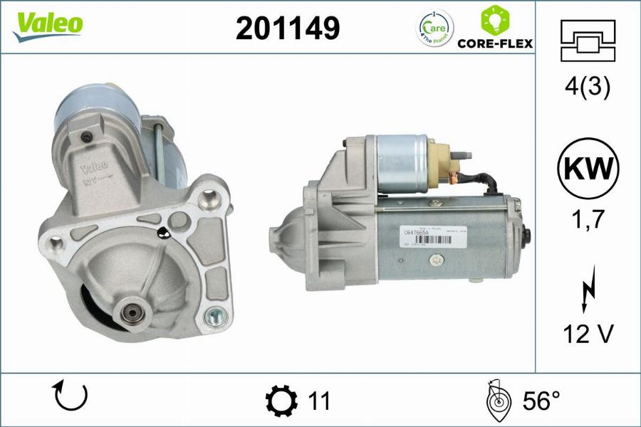 Valeo 201149 - Starter www.molydon.hr