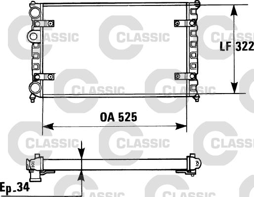 Valeo 230947 - Hladnjak, hladjenje motora www.molydon.hr