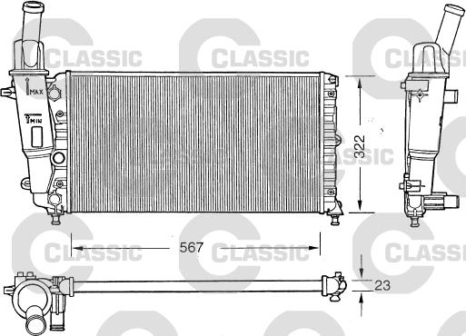 Valeo 231558 - Hladnjak, hladjenje motora www.molydon.hr