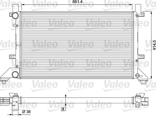 Valeo 231605 - Hladnjak, hladjenje motora www.molydon.hr