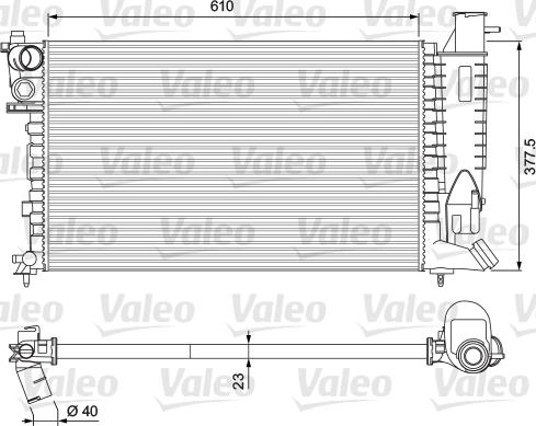 Valeo 231 010 - Hladnjak, hladjenje motora www.molydon.hr