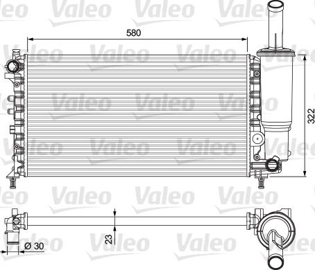 Valeo 232923 - Hladnjak, hladjenje motora www.molydon.hr