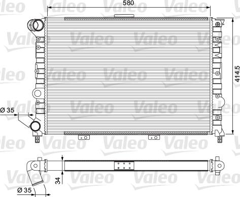 Valeo 232012 - Hladnjak, hladjenje motora www.molydon.hr