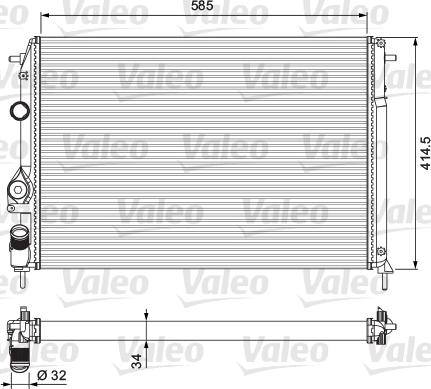 Valeo 232817 - Hladnjak, hladjenje motora www.molydon.hr