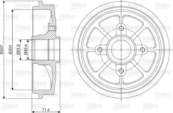 Valeo 237097 - Bubanj kočnica www.molydon.hr