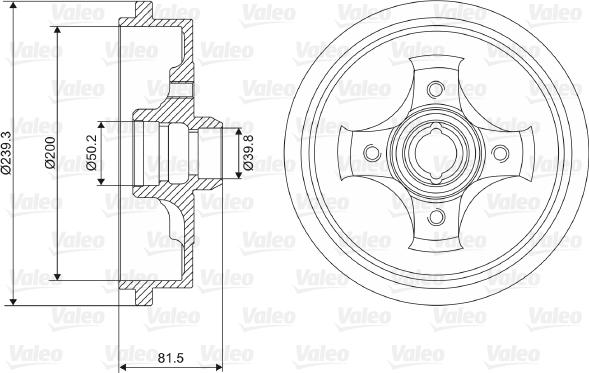 Valeo 237049 - Bubanj kočnica www.molydon.hr