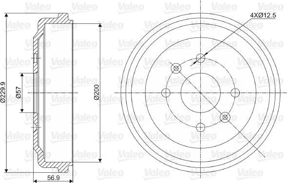 Valeo 237041 - Bubanj kočnica www.molydon.hr