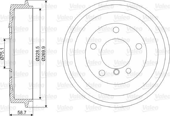 Valeo 237042 - Bubanj kočnica www.molydon.hr